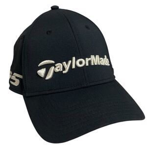 TaylorMade Golf Hat Men One Size Black SIM TP5 Logo Adjustable Tour Country Club